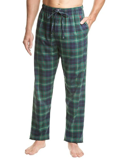 Shop Polo Ralph Lauren Woven Flannel Pajama Pants In Yale Plaid