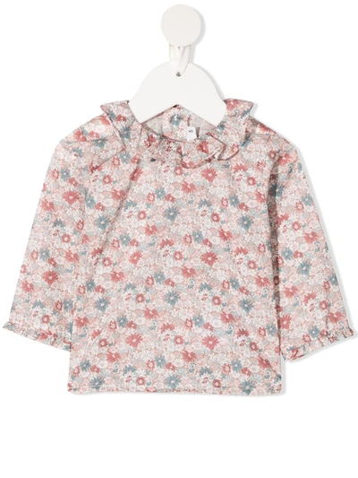 Shop Bonpoint Liberty Print Blouse In Pink
