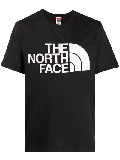 Shop The North Face Logo Print T-shirt In Black