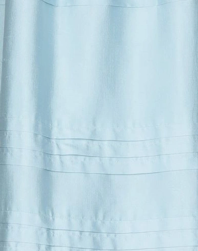 Shop Giorgio Armani Woman Maxi Skirt Sky Blue Size 12 Silk