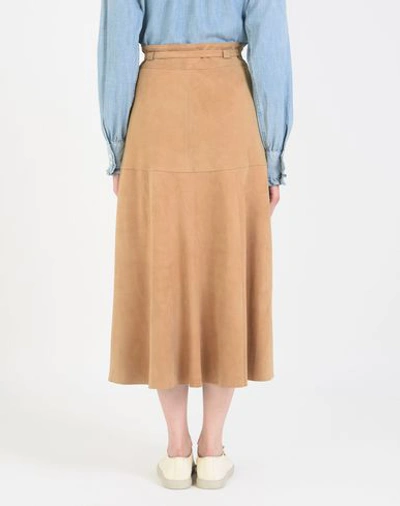 Shop Polo Ralph Lauren 3/4 Length Skirts In Camel