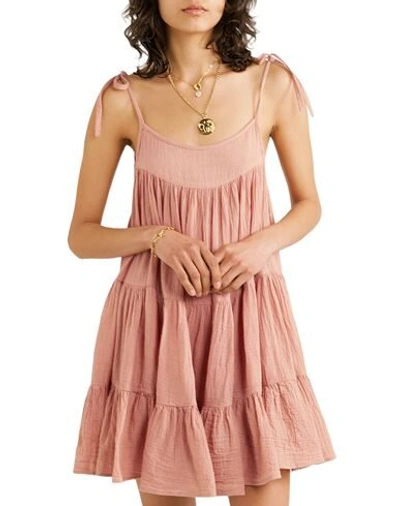 Shop Honorine Short Dresses In Pale Pink