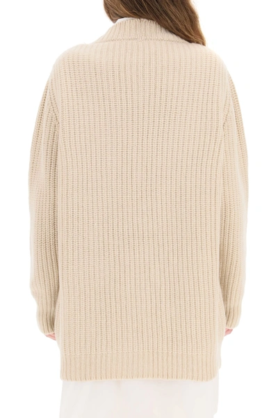 Shop Marni Oversized Cardigan In Shell