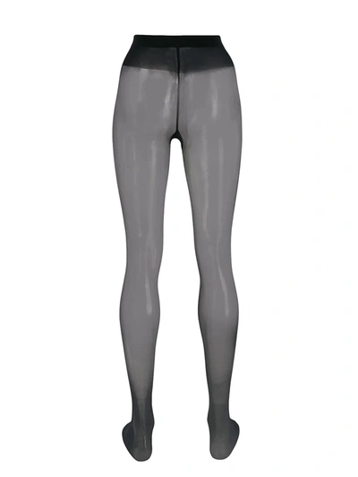 Wolford Individual 10 Tights In Blue