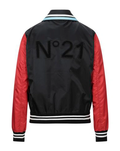 Shop N°21 Man Jacket Black Size 40 Polyamide, Polyurethane, Polyester, Cotton