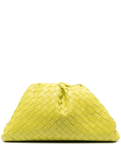 Shop Bottega Veneta The Pouch Leather Bag In Green