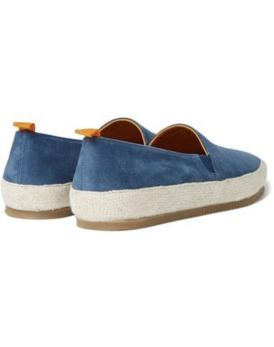 Shop Mulo Loafers In Dark Blue
