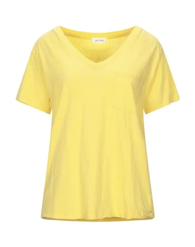 Shop American Vintage T-shirts In Yellow