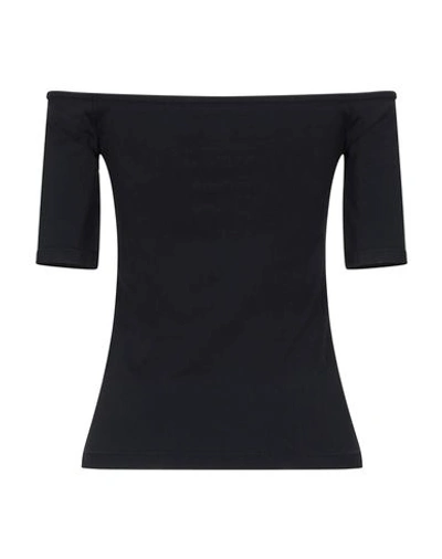 Shop Polo Ralph Lauren Woman T-shirt Black Size L Nylon, Elastane