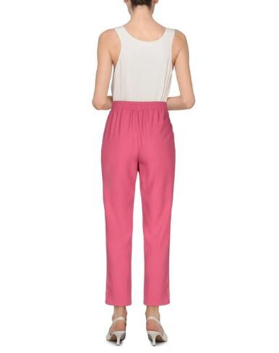 Shop Red Valentino Casual Pants In Fuchsia