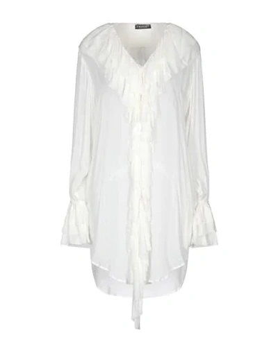 Shop Twinset Woman Mini Dress White Size 10 Viscose