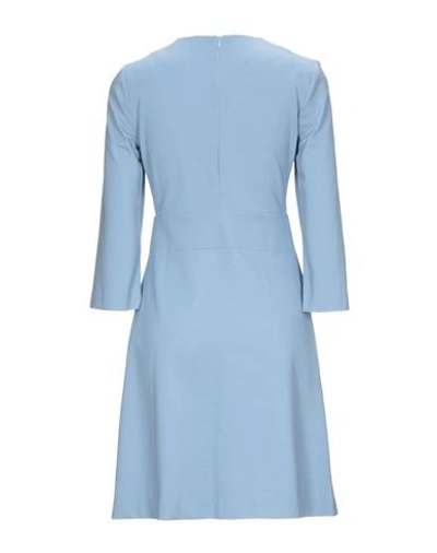 Shop Liviana Conti Short Dresses In Sky Blue