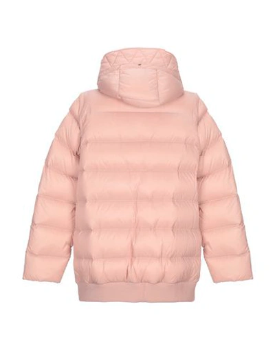 Shop Sportmax Code Down Jacket In Pastel Pink