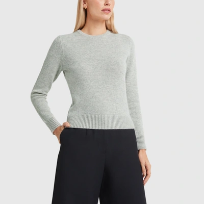 Shop Co Crewneck Sweater In Light Grey