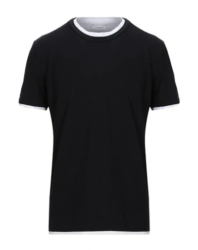 Shop Paolo Pecora T-shirts In Black