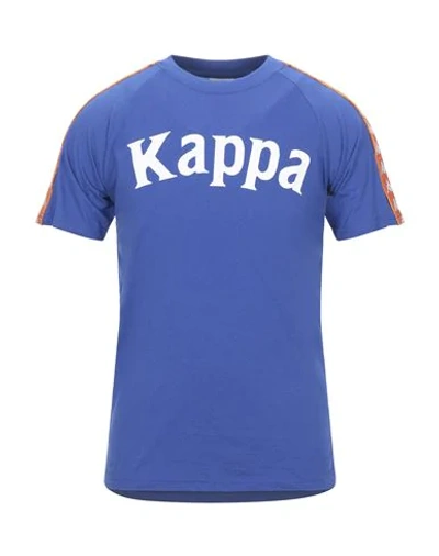 Shop Kappa T-shirts In Azure