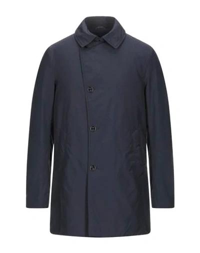 Shop Allegri Overcoats In Dark Blue