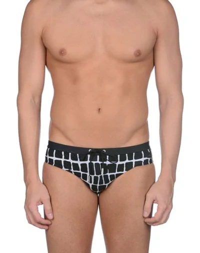 Shop Fendi Swim Briefs In Black