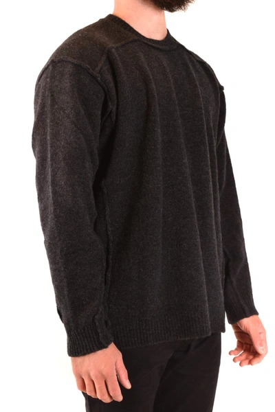 Shop Laneus Men's Black Wool Sweater