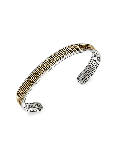 Shop John Hardy 18k Yellow Gold & Sterling Silver Cuff Bracelet