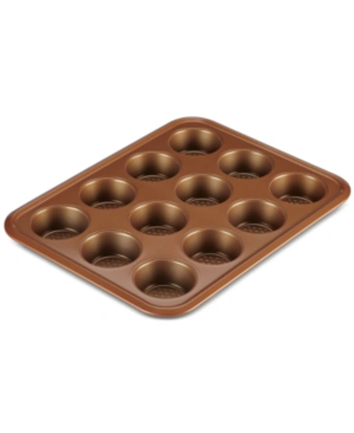 Shop Ayesha Curry Home Collection 12-cup Muffin Pan In Copper