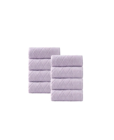 Shop Enchante Home Gracious 8-pc. Wash Towels Turkish Cotton Towel Set Bedding In Lilac