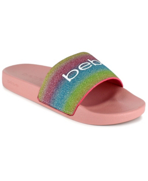 bebe women's slide sandals