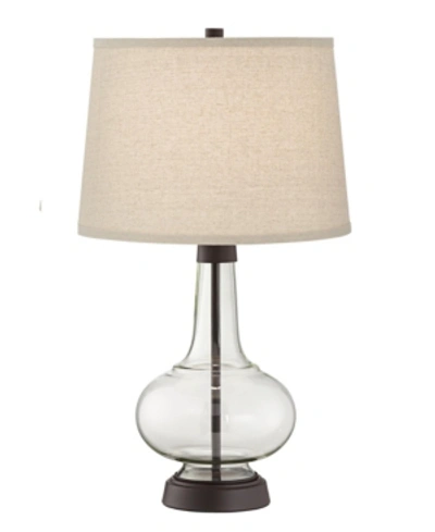 Shop Pacific Coast Glass Table Lamp In Dark Brown