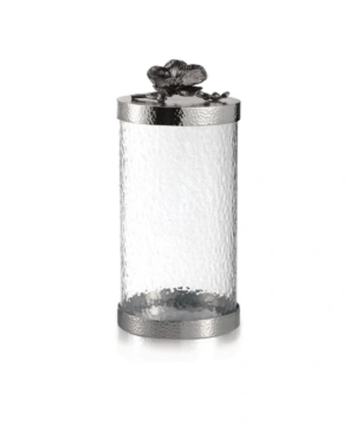 Shop Michael Aram Black Orchid Large Canister In Silver