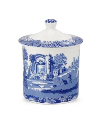 Spode Blue Italian Storage Jar In Blue