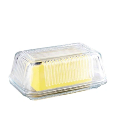 Shop Home Basics Glass Butter Dish