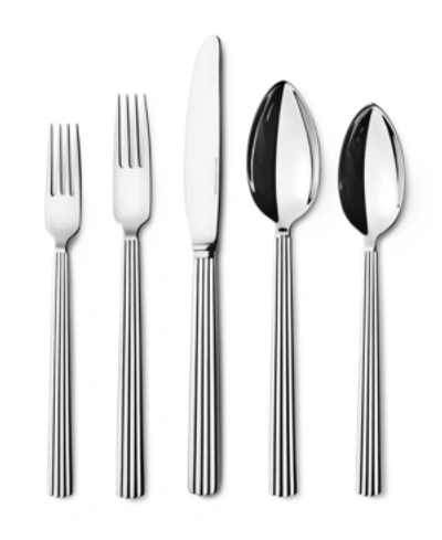 Shop Georg Jensen Bernadotte Cutlery Gift Box, 5 Piece In Steel