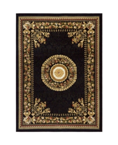 Shop Global Rug Designs Vision Vis03 Black 5'2" X 7'2" Area Rug