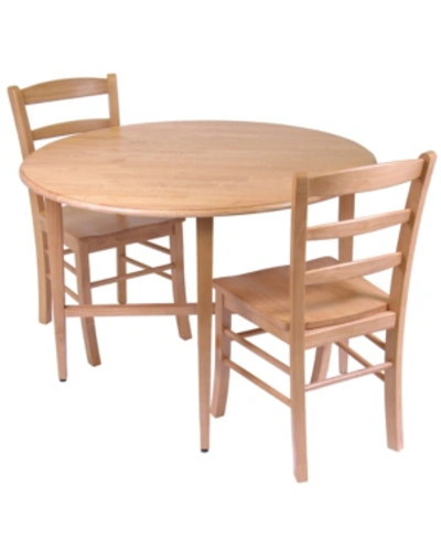 Shop Winsome Hannah 3-piece Dining Set In Natural