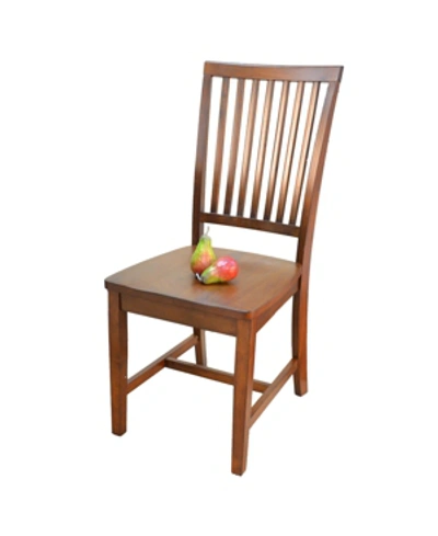 Shop Carolina Classics Thomas Dining Chair In Chestnut