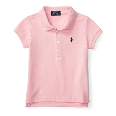 Shop Polo Ralph Lauren Cotton Polo Shirt In Carmel Pink