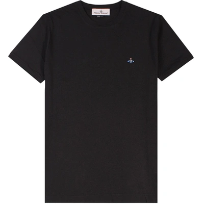 Shop Vivienne Westwood Classic Orb Logo T-shirt In Black