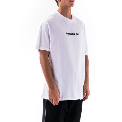Shop Numero00 Men's White Cotton T-shirt