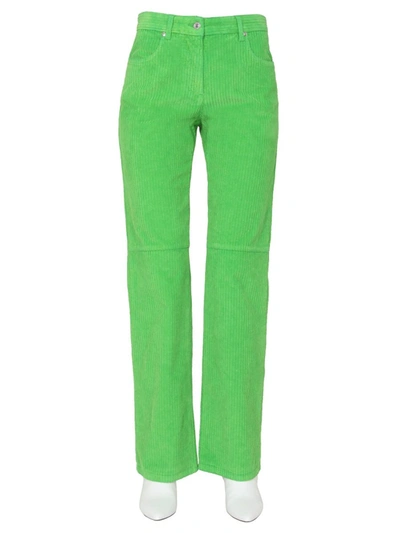 Shop Msgm Women's Green Pants