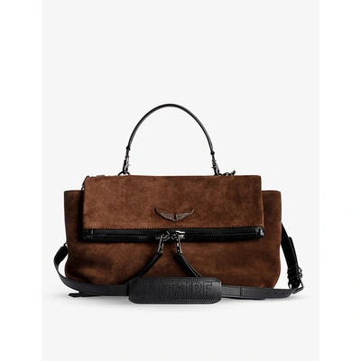 Shop Zadig & Voltaire Twin Leather Shoulder Bag