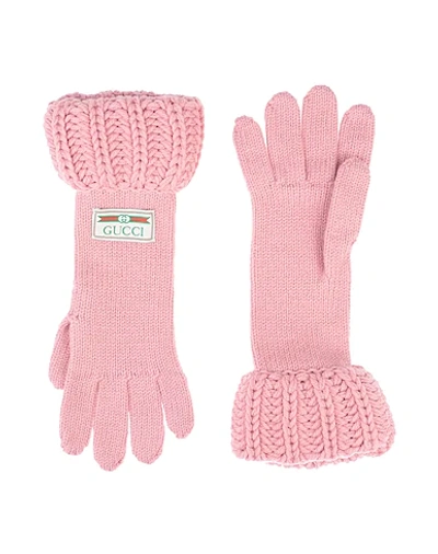 Shop Gucci Gloves In Pink