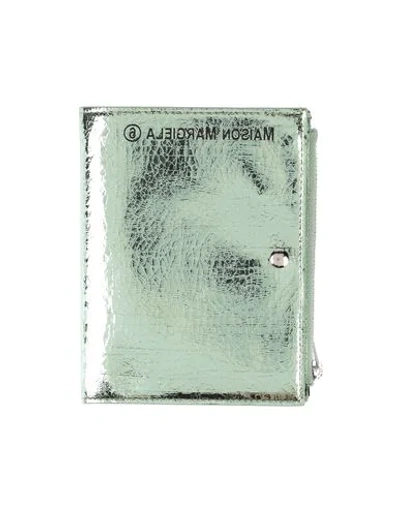 Shop Mm6 Maison Margiela Wallets In Light Green