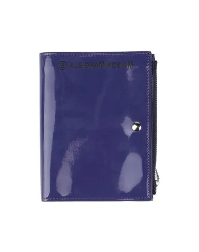 Shop Mm6 Maison Margiela Wallets In Purple