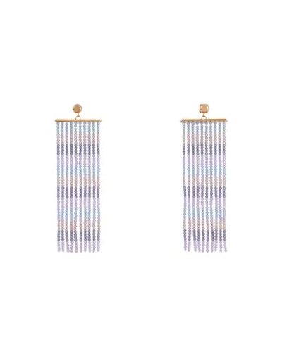 Shop Jacquemus Earrings In Lilac