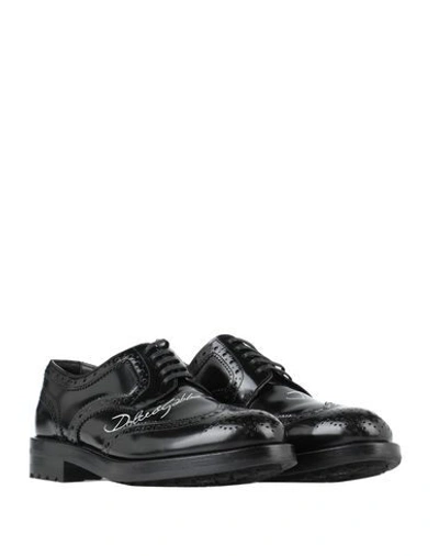 Shop Dolce & Gabbana Lace-up Shoes In Black