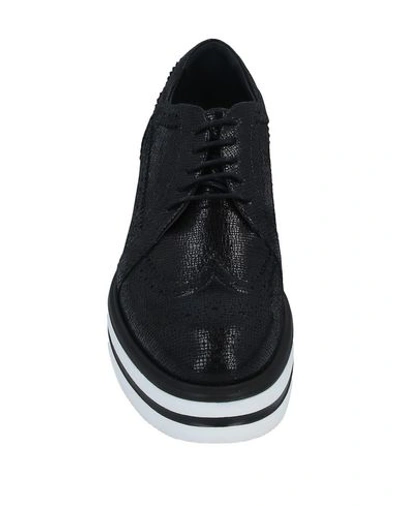Hogan Lace-up Shoes In Black