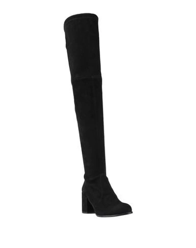 Stuart Weitzman Womens Black Tieland Suede Over-the-knee Boots In Black