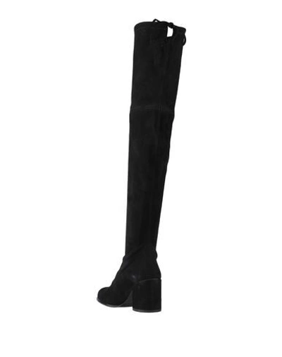 Stuart Weitzman Womens Black Tieland Suede Over-the-knee Boots In Black