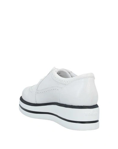 Hogan Lace-up Shoes In White