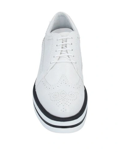 Hogan Lace-up Shoes In White